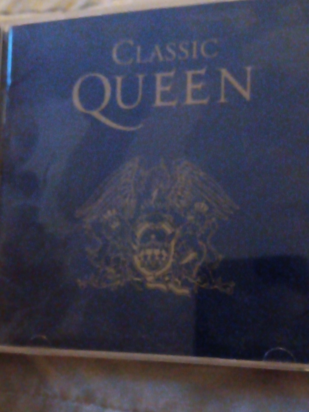 Classic QUEEN Blue Album with Gold Emblem